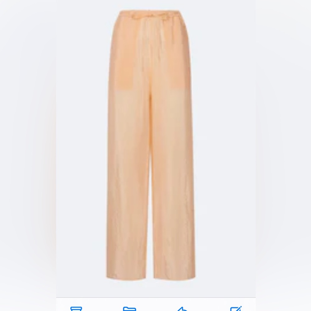Lapointe Resort Sheer Cupro Drawstring Pant